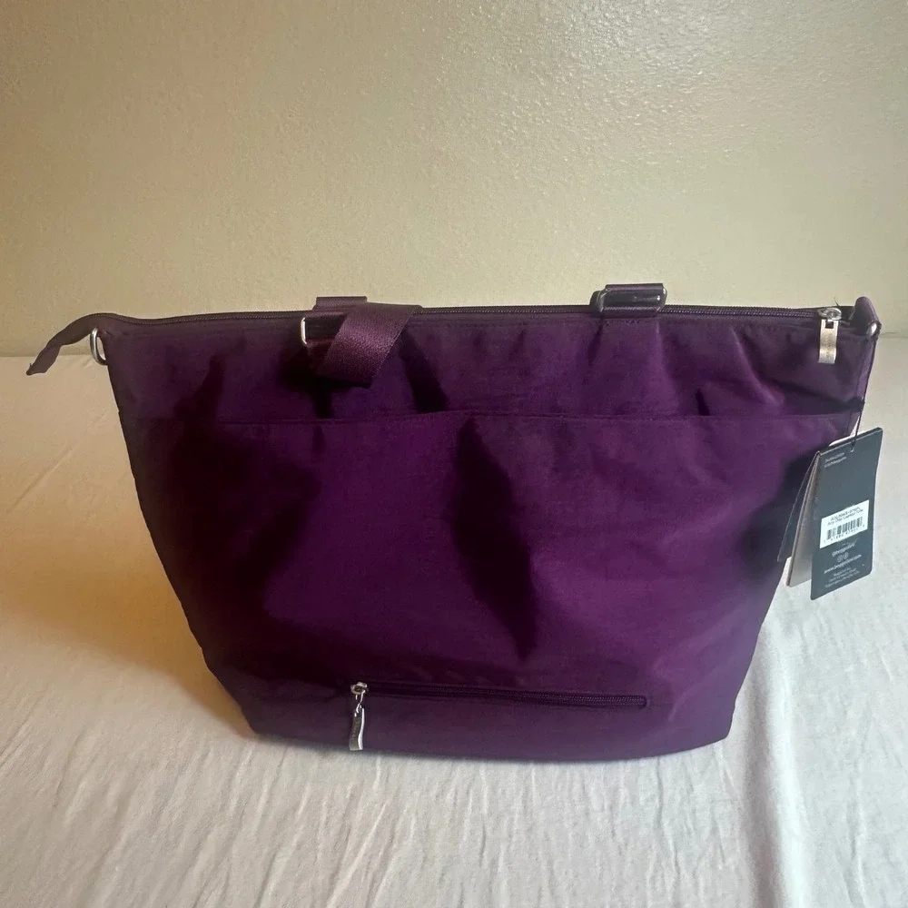 Baggallini Any Day Laptop Tote Purple RFID Water-Resistant Fits 15in MPN NWT